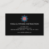 Elegant Lotus Flower Logo Yoga Visitekaartje (Achterkant)