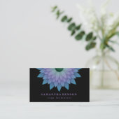 Elegant Lotus Flower Logo Yoga Visitekaartje (Staand voorkant)
