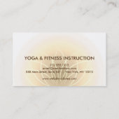 Elegant Lotus Flower Logo Yoga Visitekaartje (Achterkant)