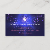 Elegant Lotus Flower Logo Yoga Visitekaartje (Achterkant)