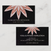Elegant Lotus Flower Logo Yoga Visitekaartje (Voorkant / Achterkant)