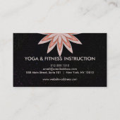 Elegant Lotus Flower Logo Yoga Visitekaartje (Achterkant)