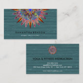 Elegant Lotus Flower Logo Yoga Visitekaartje (Voorkant / Achterkant)