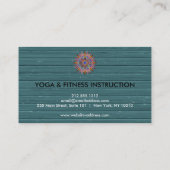 Elegant Lotus Flower Logo Yoga Visitekaartje (Achterkant)