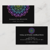 Elegant Lotus Flower Logo Yoga Visitekaartje (Voorkant / Achterkant)