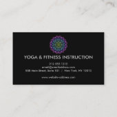 Elegant Lotus Flower Logo Yoga Visitekaartje (Achterkant)