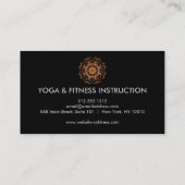 Elegant Lotus Flower Logo Yoga Visitekaartje (Achterkant)