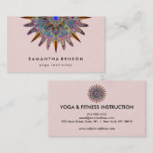 Elegant Lotus Flower Logo Yoga Visitekaartje (Voorkant / Achterkant)