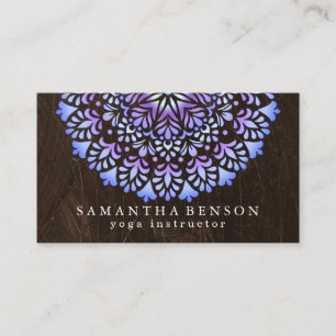 Elegant Lotus Flower Logo Yoga Visitekaartje