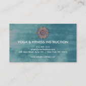 Elegant Lotus Flower Logo Yoga Visitekaartje (Achterkant)