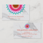 Elegant Lotus Flower Logo Yoga Visitekaartje (Voorkant / Achterkant)