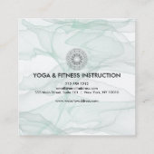 Elegant Lotus Flower Logo Yoga Visitekaartje (Achterkant)