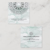 Elegant Lotus Flower Logo Yoga Visitekaartje (Voorkant / Achterkant)