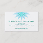 Elegant Lotus Flower Logo Yoga Visitekaartje (Achterkant)