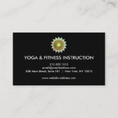 Elegant Lotus Flower Logo Yoga Visitekaartje (Achterkant)