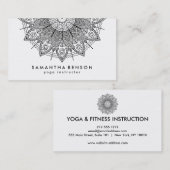 Elegant Lotus Flower Logo Yoga Visitekaartje (Voorkant / Achterkant)