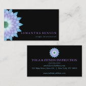Elegant Lotus Flower Logo Yoga Visitekaartje (Voorkant / Achterkant)