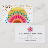 Elegant Lotus Flower Logo Yoga Visitekaartje (Voorkant / Achterkant)