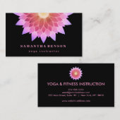 Elegant Lotus Flower Logo Yoga Visitekaartje (Voorkant / Achterkant)