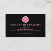 Elegant Lotus Flower Logo Yoga Visitekaartje (Achterkant)