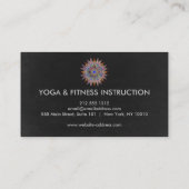 Elegant Lotus Flower Logo Yoga Visitekaartje (Achterkant)