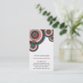 Elegant Lotus Flower Logo Yoga Visitekaartje (Staand voorkant)