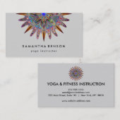 Elegant Lotus Flower Logo Yoga Visitekaartje (Voorkant / Achterkant)