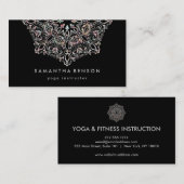 Elegant Lotus Flower Logo Yoga Visitekaartje (Voorkant / Achterkant)