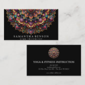 Elegant Lotus Flower Logo Yoga Visitekaartje (Voorkant / Achterkant)