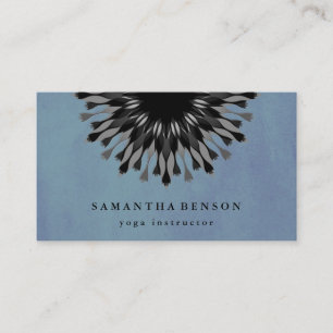 Elegant Lotus Flower Logo Yoga Visitekaartje