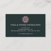 Elegant Lotus Flower Logo Yoga Visitekaartje (Achterkant)