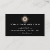 Elegant Lotus Flower Logo Yoga Visitekaartje (Achterkant)