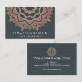 Elegant Lotus Flower Logo Yoga Visitekaartje (Voorkant / Achterkant)