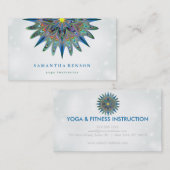 Elegant Lotus Flower Logo Yoga Visitekaartje (Voorkant / Achterkant)