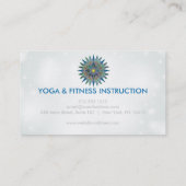 Elegant Lotus Flower Logo Yoga Visitekaartje (Achterkant)