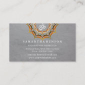 Elegant Lotus Flower Logo Yoga Visitekaartje (Achterkant)