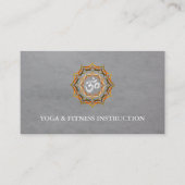 Elegant Lotus Flower Logo Yoga Visitekaartje (Voorkant)
