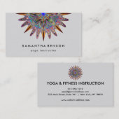 Elegant Lotus Flower Logo Yoga Visitekaartje (Voorkant / Achterkant)