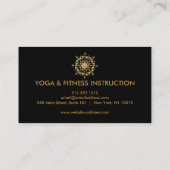 Elegant Lotus Flower Logo Yoga Visitekaartje (Achterkant)