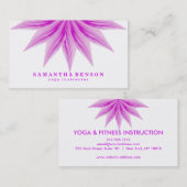Elegant Lotus Flower Logo Yoga Visitekaartje (Voorkant / Achterkant)