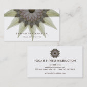 Elegant Lotus Flower Logo Yoga Visitekaartje (Voorkant / Achterkant)
