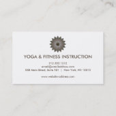 Elegant Lotus Flower Logo Yoga Visitekaartje (Achterkant)