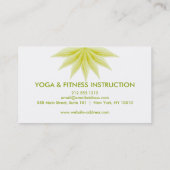 Elegant Lotus Flower Logo Yoga Visitekaartje (Achterkant)