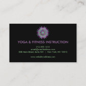 Elegant Lotus Flower Logo Yoga Visitekaartje (Achterkant)