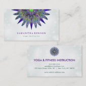 Elegant Lotus Flower Logo Yoga Visitekaartje (Voorkant / Achterkant)