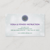 Elegant Lotus Flower Logo Yoga Visitekaartje (Achterkant)