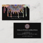 Elegant Lotus Flower Logo Yoga Visitekaartje (Voorkant / Achterkant)