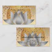 Elegant Lotus Flower Logo Yoga Visitekaartje (Voorkant / Achterkant)