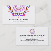 Elegant Lotus Flower Logo Yoga Visitekaartje (Voorkant / Achterkant)