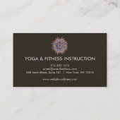 Elegant Lotus Flower Logo Yoga Visitekaartje (Achterkant)